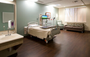 Nice, clean, well-lit hospital room in MRHC